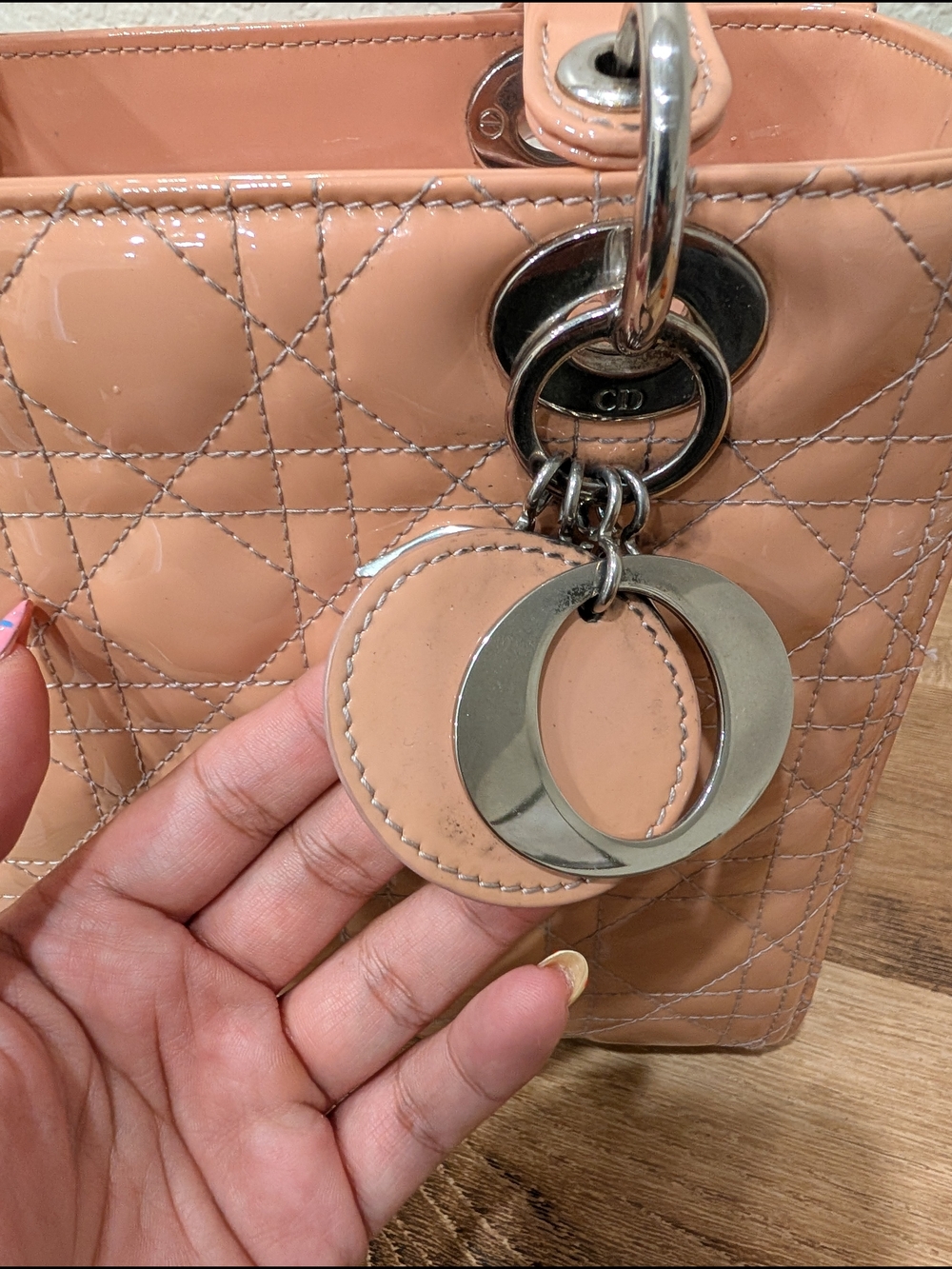 Dior Pink Quilted Lady Dior Top-Handle Satchel - Picture 3 of 10